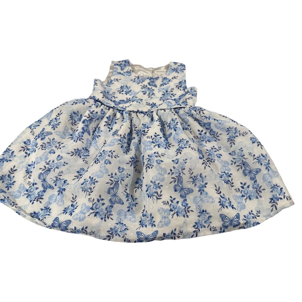 Nannette Baby Girl 24M Blue Floral Formal Dress